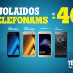 Sausį prekybos centruose prasidėjo išpardavimai. Tele2 salonuose bei internetinėje parduotuvėje išmaniuosius telefonus galima įsigyti kone perpus pigiau.