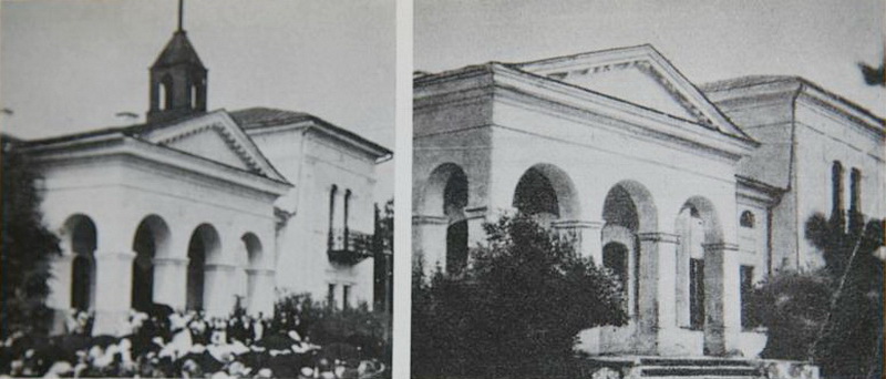 Pirmoji Burbiškių bažnyčia (kairėje – dar veikianti, dešinėje – sovietų valdžios jau nusavinta, su nugriautu bokštu ir kryžiumi) taip ir nebeatgijo. PB ARCHYVO nuotrauka