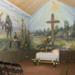 Bistrampolio knygnešių koplyčia ir Jurgio Bielinio kryžius. M. GARUCKO nuotr.