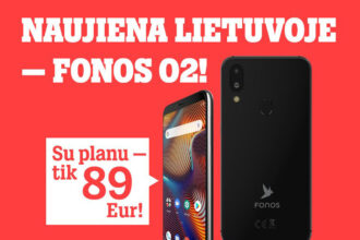 Telekomunikacijų bendrovė „Tele2“ pristato naujieną – pagal lietuvių užsakymą sukurtą naujos kartos išmanųjį telefoną „Fonos O2“. Šį, ypač patrauklios kainos, telefoną įsigyti galima tik operatoriaus salonuose arba internetinėje parduotuvėje www.tele2.lt.