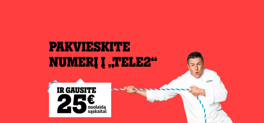 AMobiliojo ryšio operatorius „Tele2“ savo klientams dalija nuolaidas už atvestus naujus narius. Dabar kiekvienam, pakvietusiam draugus ar artimuosius naudotis „Tele2“ paslaugomis, operatorius siūlo 25 Eur nuolaidą paslaugų sąskaitai, o jo draugui dovanoja 100 gigabaitų duomenų.