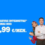 Mobiliojo ryšio bendrovė „Tele2“ savo klientams parengė išskirtinius interneto namams pasiūlymus. Klientai, savo vardu operatoriaus tinkle turintys 1 ar daugiau numerių, jau dabar gali pasirinkti šeimos poreikius geriausiai atitinkantį „Tele2 Laisvo interneto“ planą nuo 1,99 Eur per mėn.