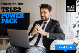 Užsitęsęs karantino laikotarpis tapo dideliu ir sudėtingu iššūkiu verslui. Tam, kad dirbti nuotoliniu būdu būtų paprasčiau ir lengviau, „Tele2” siūlo išbandyti specialų „Power Pack“ išmanių paslaugų paketą, idealiai sukomplektuotą nuotoliniam darbui.