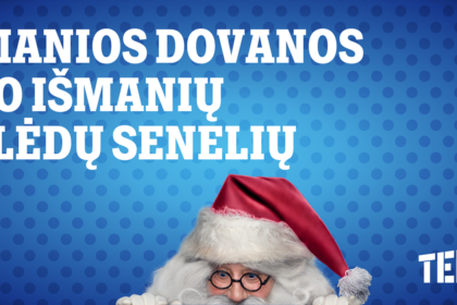 Per Kalėdas draugus ir artimuosius nustebinkite išmaniomis dovanomis. Išskirtiniais šventiniais „Tele2“ pasiūlymais jau dabar galite pasinaudoti operatoriaus salonuose ir internetinėje parduotuvėje www.tele2.lt.