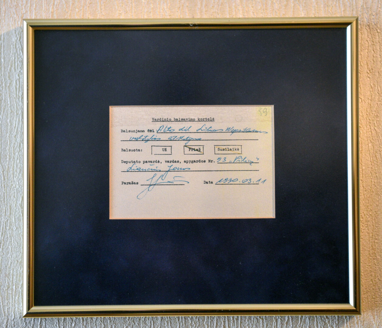 1990 metų vasarį panevėžiečių Pilėnų rinkiminėje apygardoje Nr. 53 išrinktas į Lietuvos Respublikos Aukščiausiąją Tarybą-Atkuriamąjį Seimą, Jonas Liaučius buvo tarp parlamentarų, tų pačių metų kovo 11-ąją žengusių istorinį žingsnį – nubalsavusių už Lietuvos nepriklausomos valstybės atkūrimą. G. KARTANO nuotr.