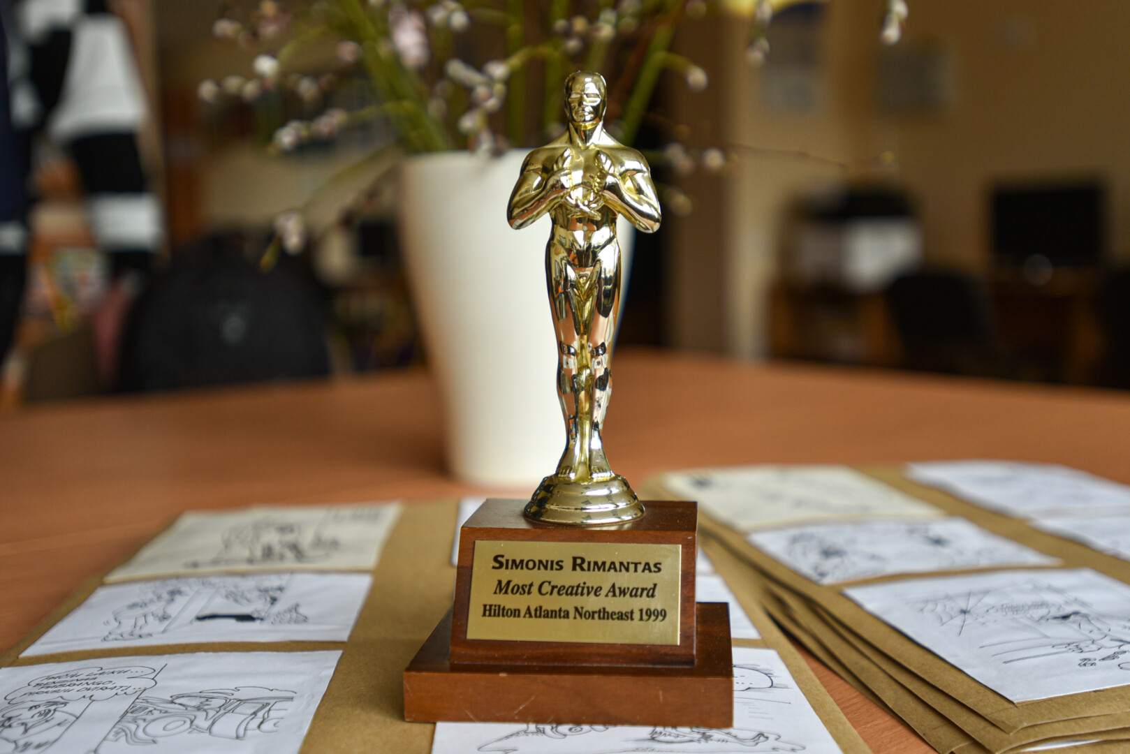 Rimanto Šimonio kūrybinė veikla vertinta ir už Atlanto, tačiau emigrantui iš Lietuvos duona čia skalsi nebuvo. P. ŽIDONIO nuotr.