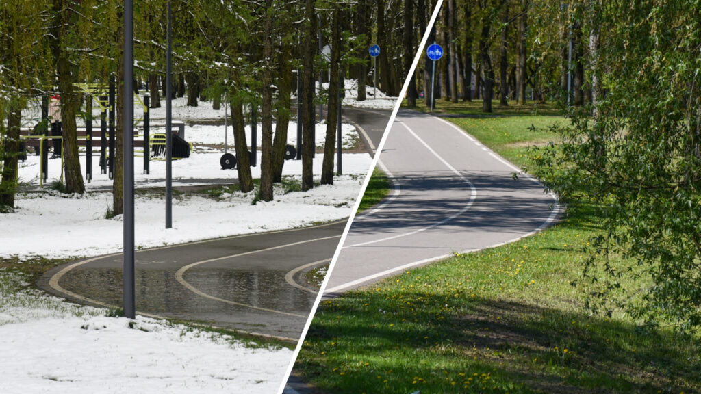 Pavasario pokštai juoko nebekelia. Prieš trejus metus tuo pačiu metu panevėžiečiai braidė po sniegą, o šįmet meldžia kritulių.