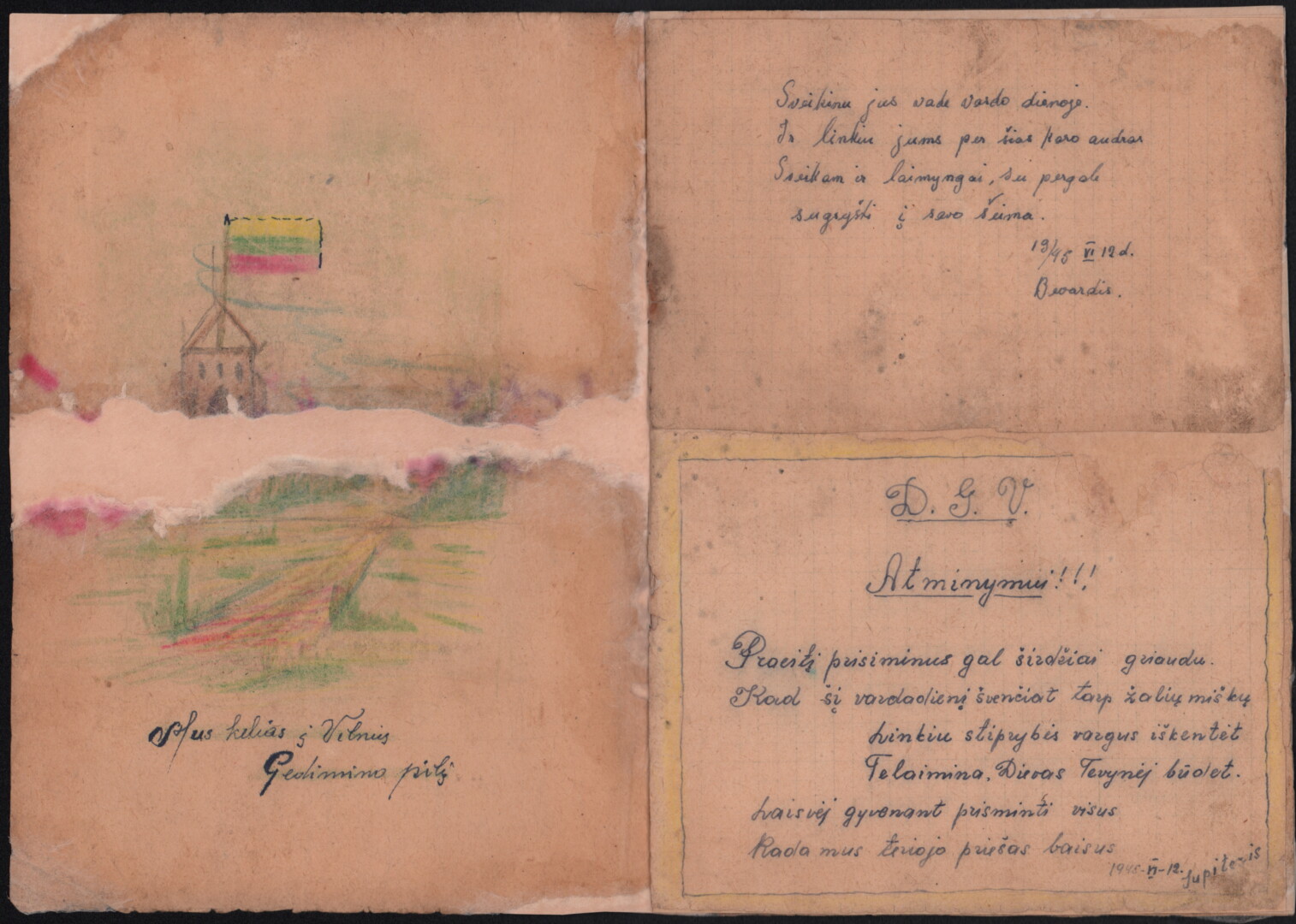 Panevėžio kraštotyros muziejaus ekspozicija, skirta partizanams. D. JUZĖNO nuotr.