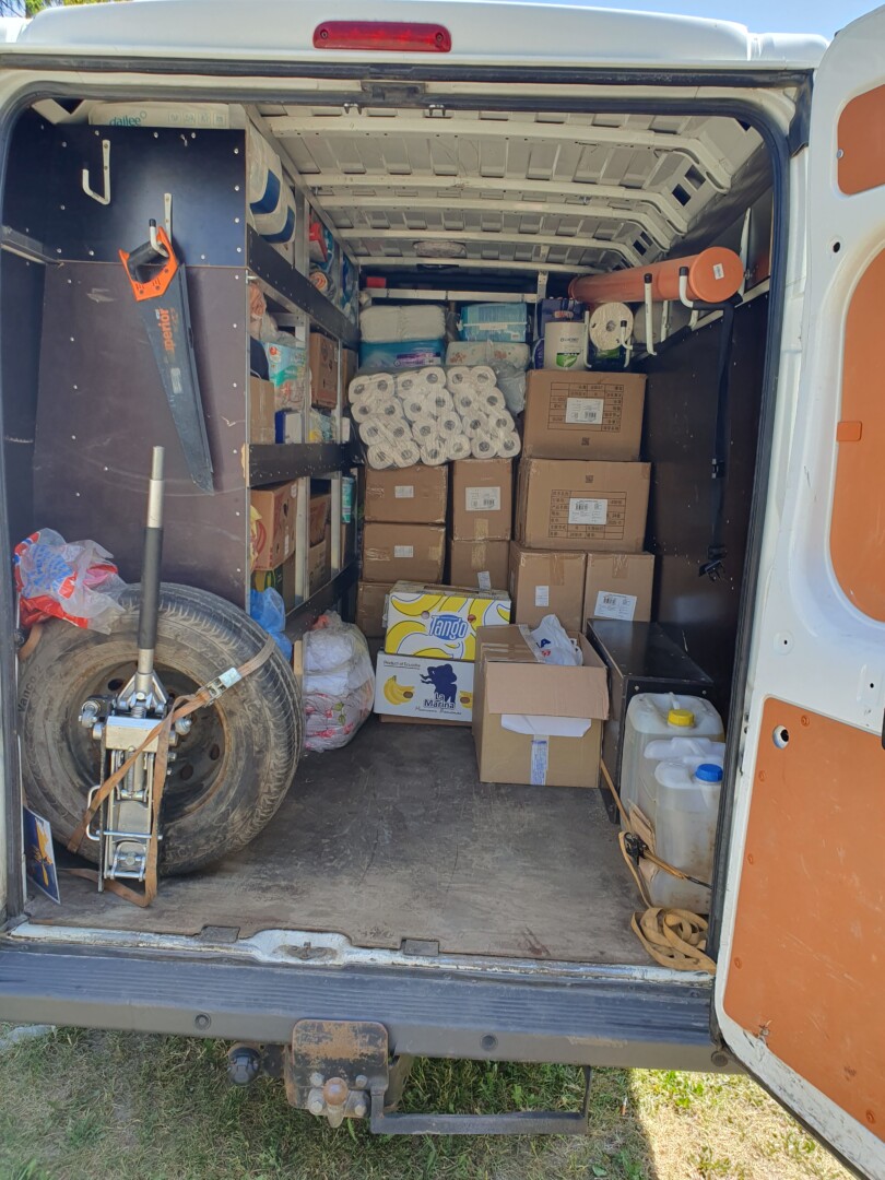 Į Ukrainos Donecko sritį su parama panevėžietis ir vėl išvyksta kitą savaitę. ASMENINIO ARCHYVO nuotr.